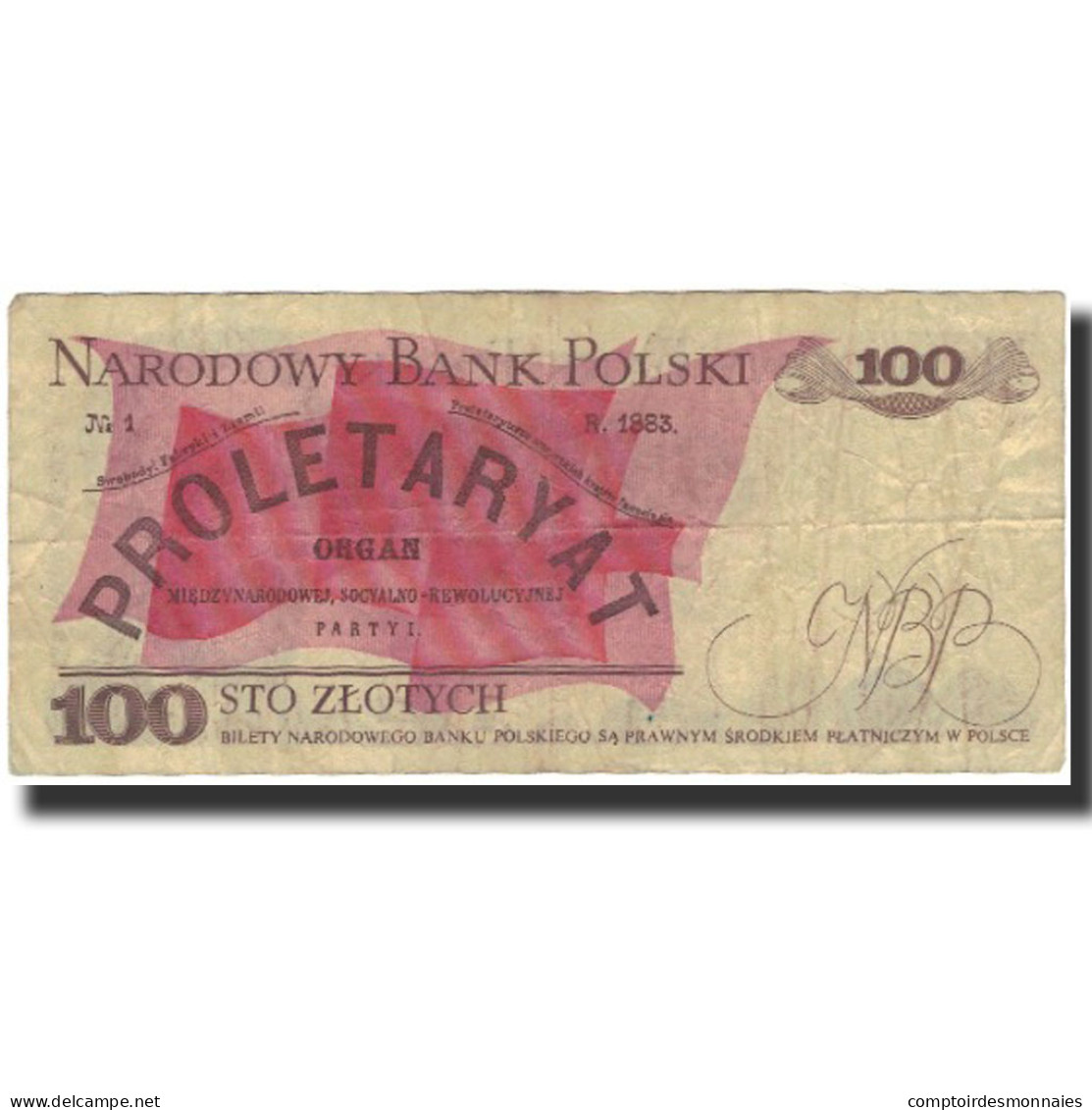 Billet, Pologne, 100 Zlotych, 1982, 1982-06-01, KM:143d, TB - Poland