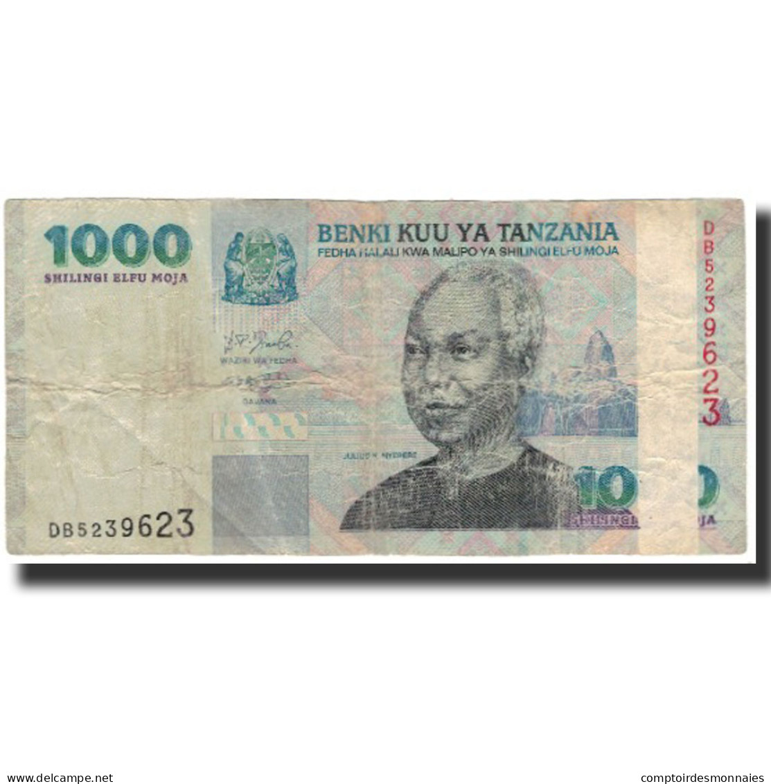 Billet, Tanzania, 1000 Shilingi, Undated (2000), KM:36b, B - Tanzania