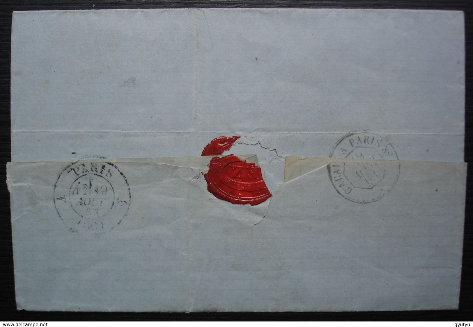 Roupy Aisne Cad T22 Gc 3227 Lettre Pour Le Président Du Comité De L'alliance Israélite Universelle - 1849-1876: Classic Period