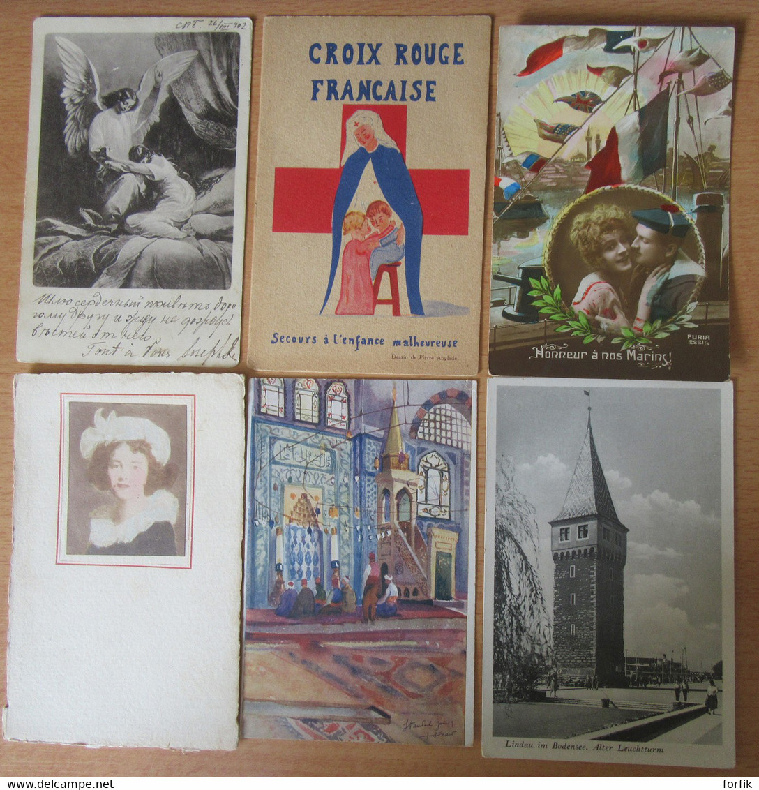 Vrac De 65 CPA Et CPSM Variées, France Et étranger + Fantaisie - 5 - 99 Cartes