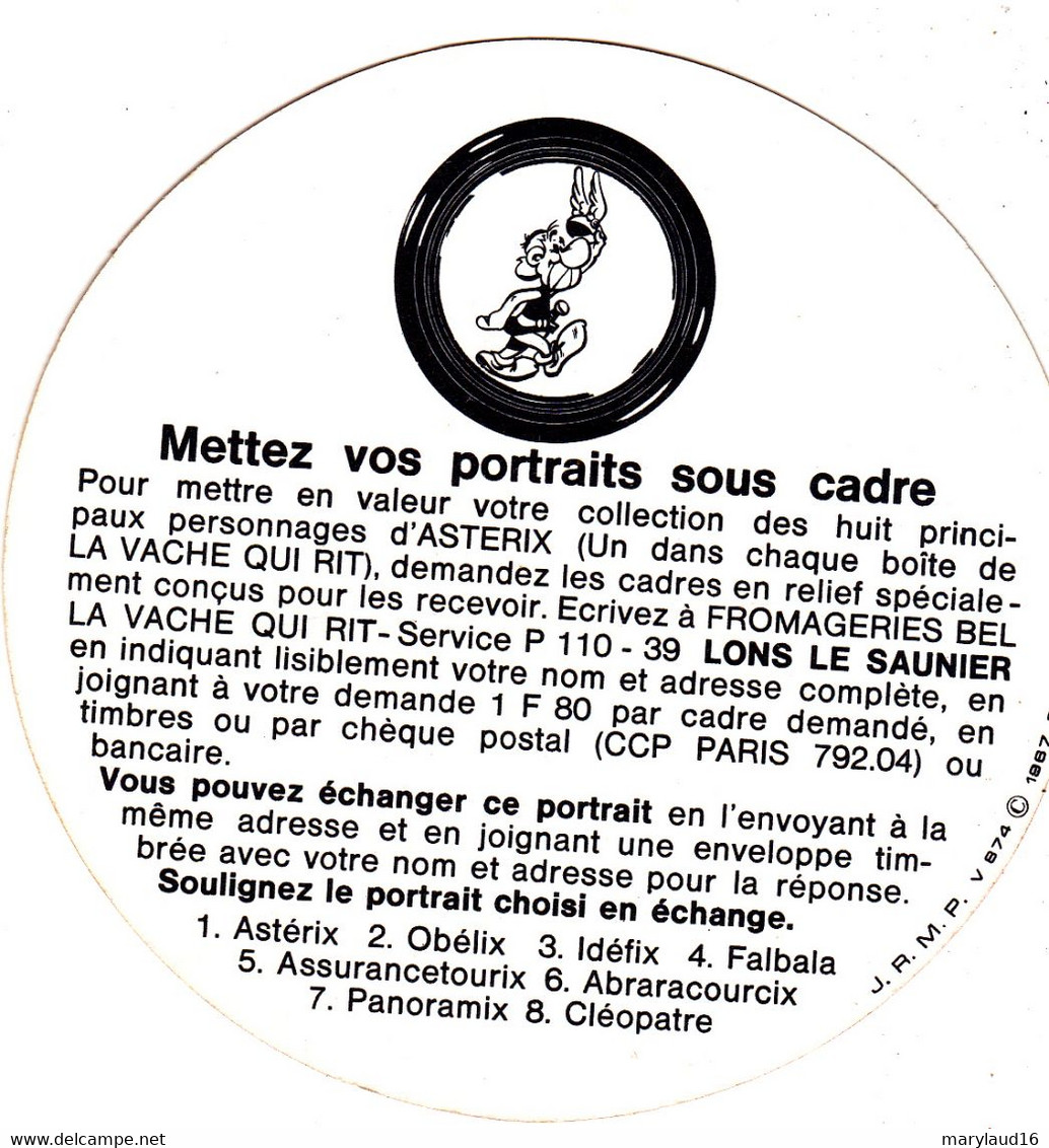 Asterix Vache Qui Rit Cleopatre - Objets Publicitaires