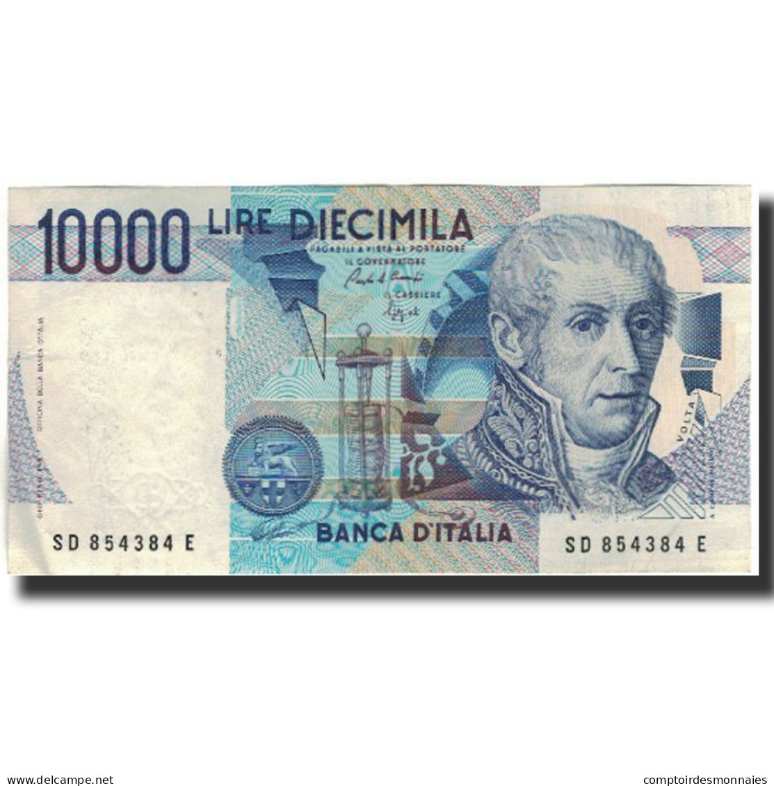 Billet, Italie, 10,000 Lire, KM:112b, TTB - 10000 Lire