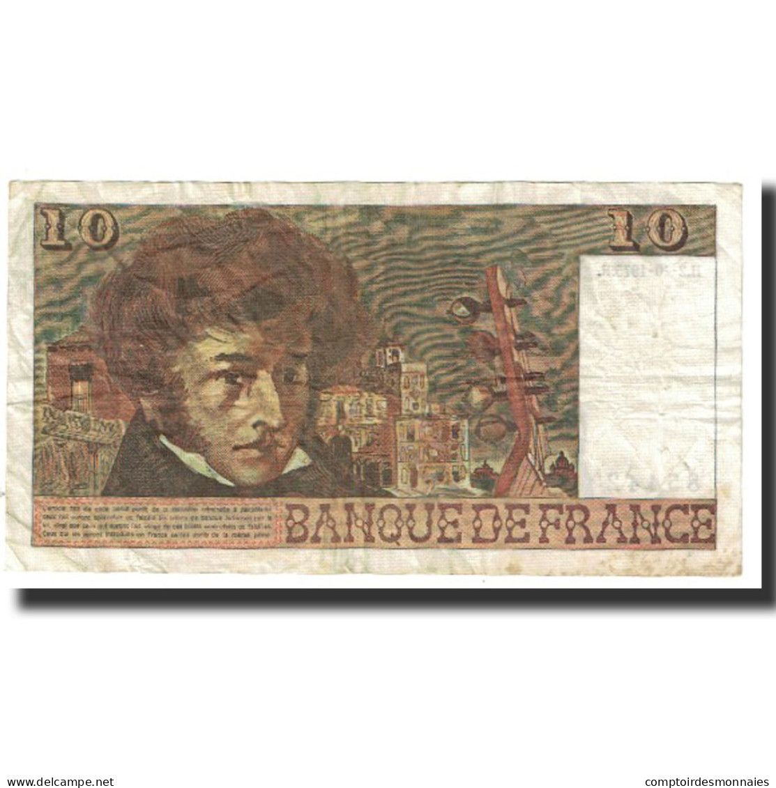 France, 10 Francs, Berlioz, 1975-10-02, TB - 10 F 1972-1978 ''Berlioz''