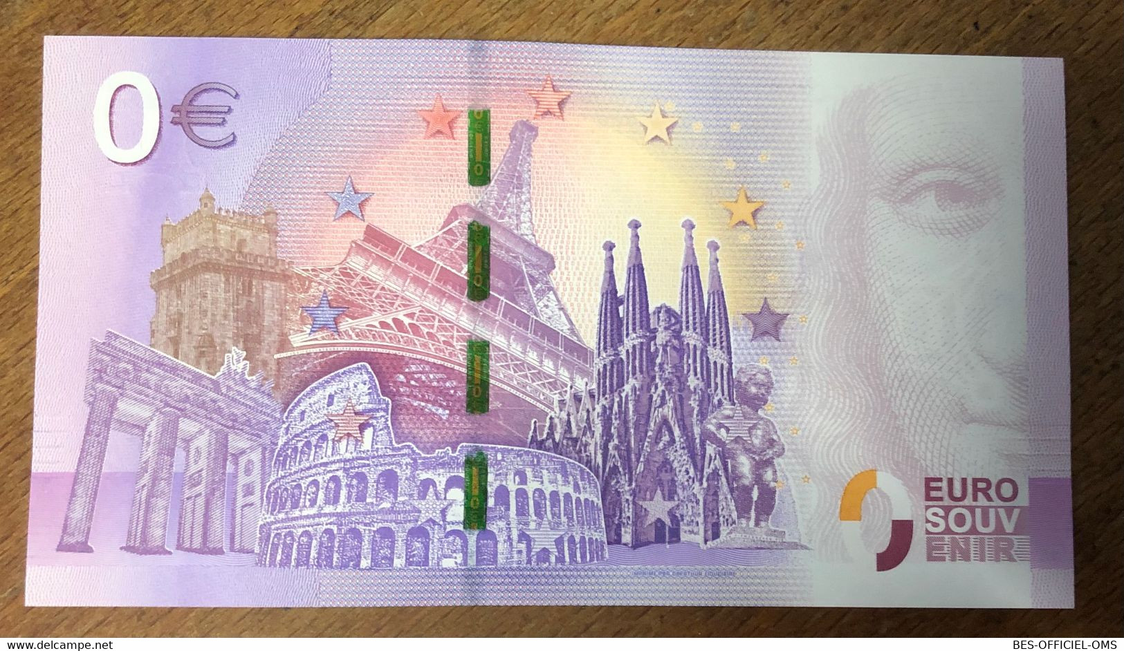 2017 BILLET 0 EURO SOUVENIR DPT 75 LES CATACOMBES DE PARIS N°3 ZERO 0 EURO SCHEIN BANKNOTE PAPER MONEY BANK - Pruebas Privadas