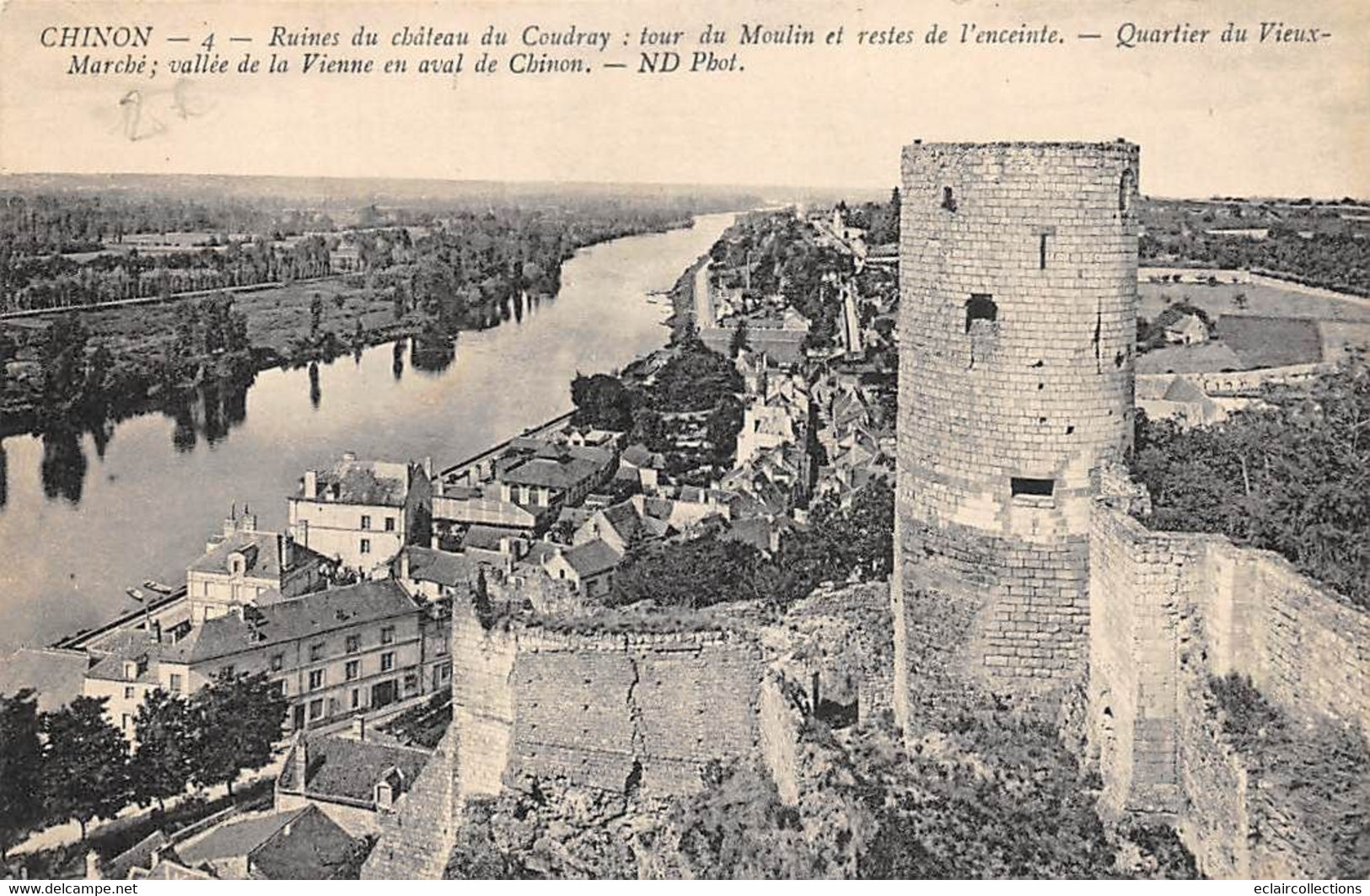 Chinon          37       .Ruines Du Château  De Coudray   N° 4          (voir Scan) - Chinon