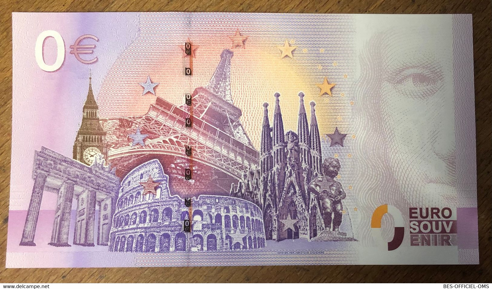 2017 BILLET 0 EURO SOUVENIR DPT 75 PARC ZOOLOGIQUE DE PARIS N°3 ZERO 0 EURO SCHEIN BANKNOTE PAPER MONEY BANK - Privatentwürfe