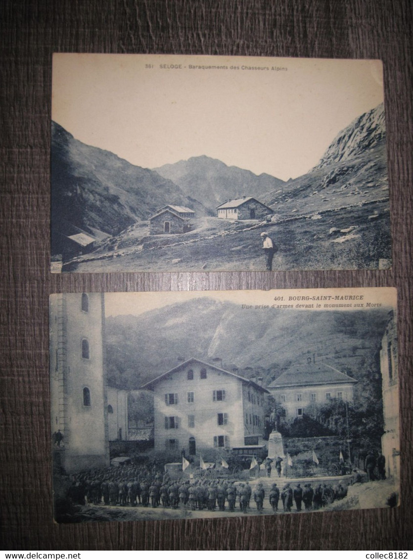 /Bourg Saint Maurice Prise D'armes/ Seloge Baraquements/ Le Mont Pourri /et Aux Eucherts /chasseurs Alpins/ - Bourg Saint Maurice