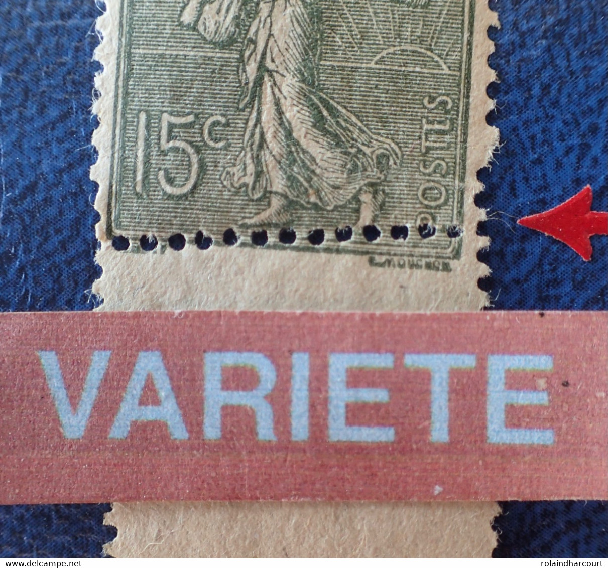 R1300/59 - 1903 - TYPE SEMEUSE LIGNEE N°130 (IV) NEUF* BdF - VARIETE ➤➤➤ Piquage Oblique (en Bas) + Piquage Très Déplacé - Unused Stamps