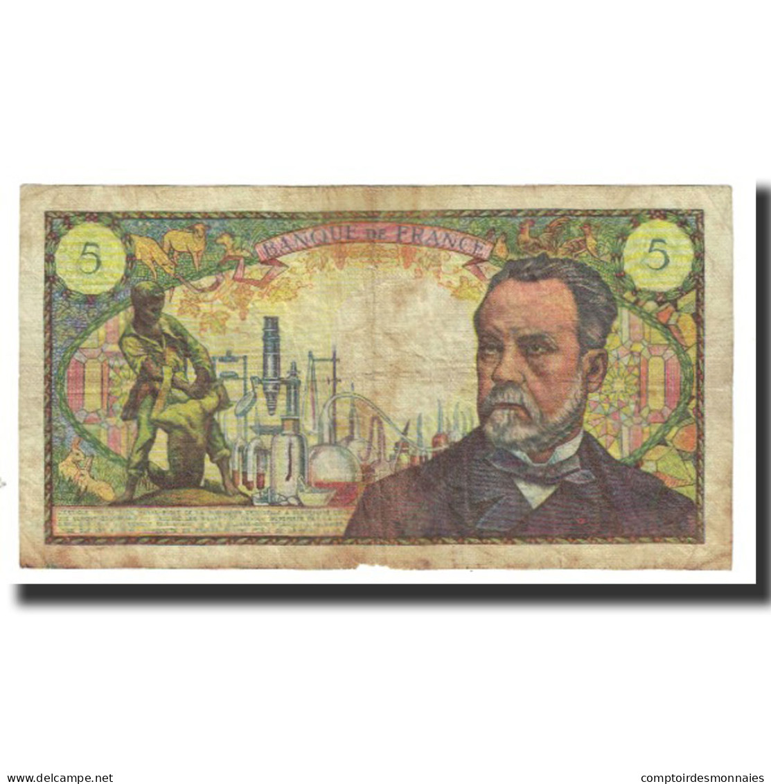 France, 5 Francs, Pasteur, 1969, R.Tondu-P.Gargam-H.Morant, 1969-06-05, TB - 5 F 1966-1970 ''Pasteur''