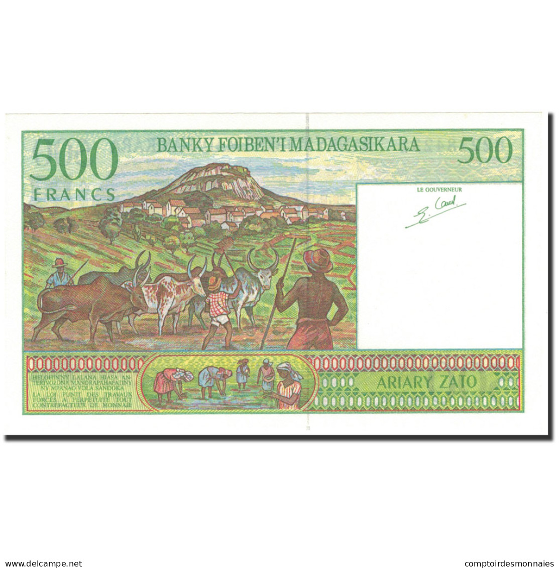 Billet, Madagascar, 500 Francs = 100 Ariary, KM:75b, SUP - Madagascar