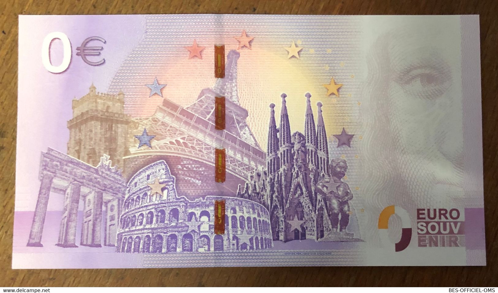 2017 BILLET 0 EURO SOUVENIR DPT 75 PARIS NAPOLÉON BONAPARTE N°2 ZERO 0 EURO SCHEIN BANKNOTE MONEY BANK - Privatentwürfe