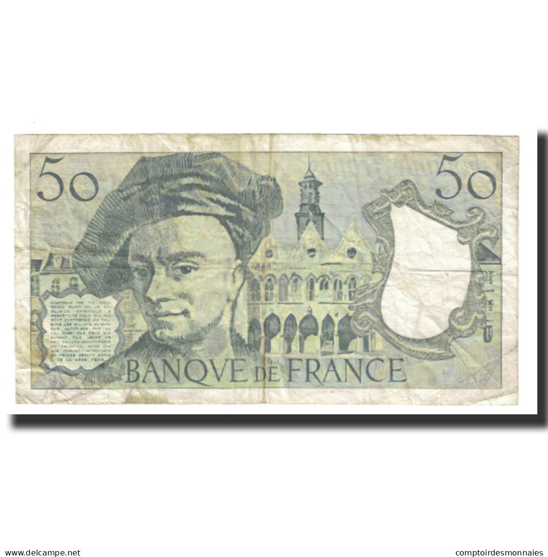 France, 50 Francs, Quentin De La Tour, 1989, STROHL TRONCHE DENTAUD, TB - 50 F 1976-1992 ''quentin De La Tour''