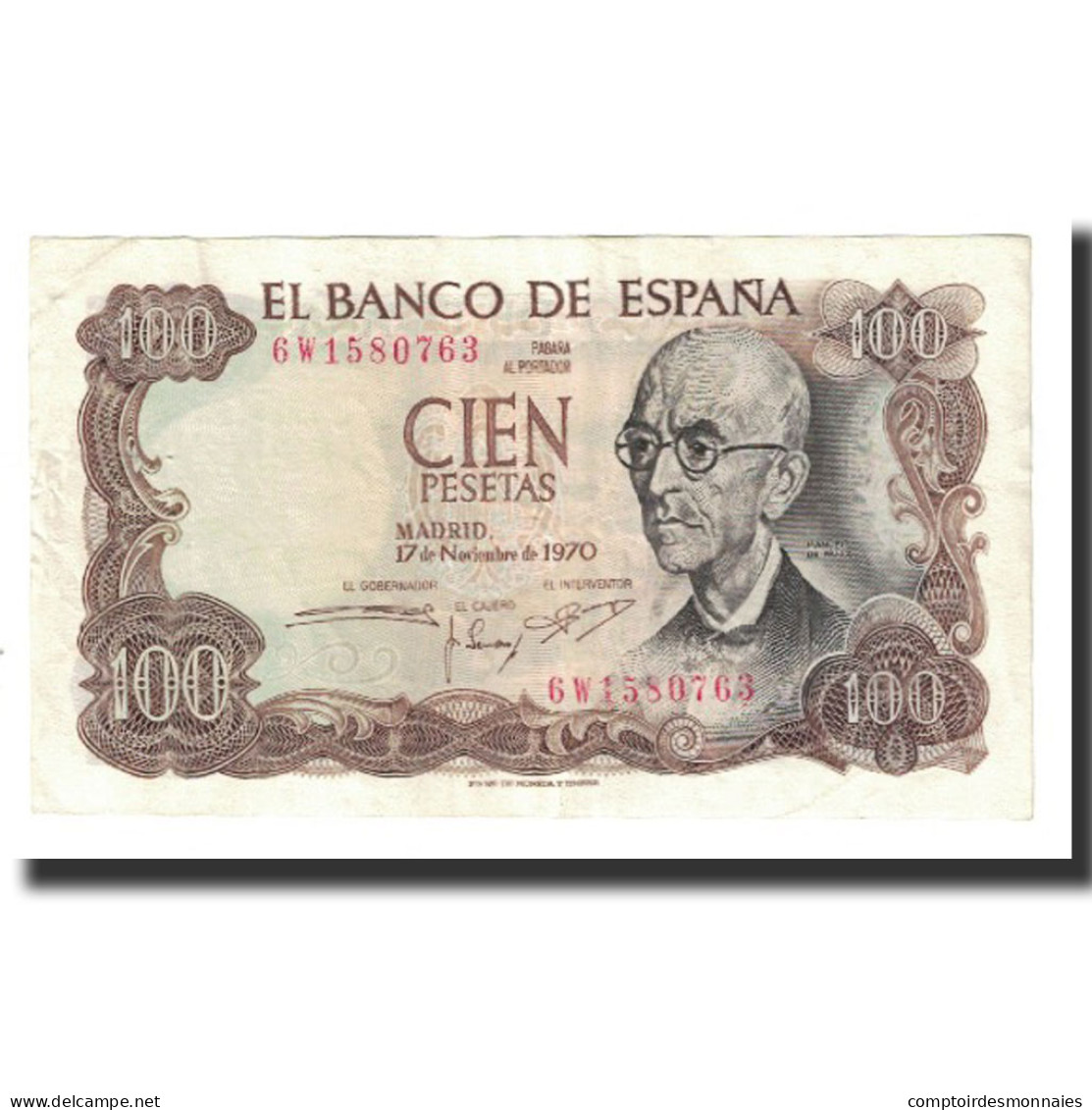 Billet, Espagne, 100 Pesetas, 1970, 1970-11-17, KM:152a, SUP - 100 Pesetas