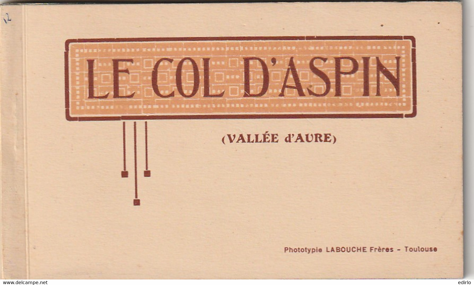 *** 65  ***  Carnet Col D'Aspin Vallée Complet TTBE - Vielle Aure