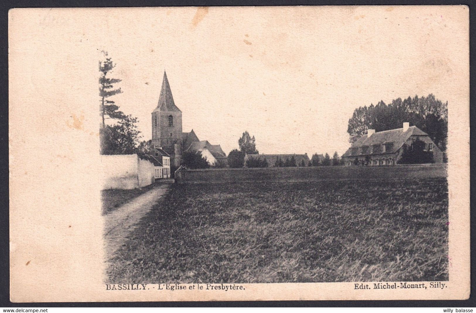 +++ CPA - BASSILLY - Silly - Eglise Et Presbytère   // - Silly