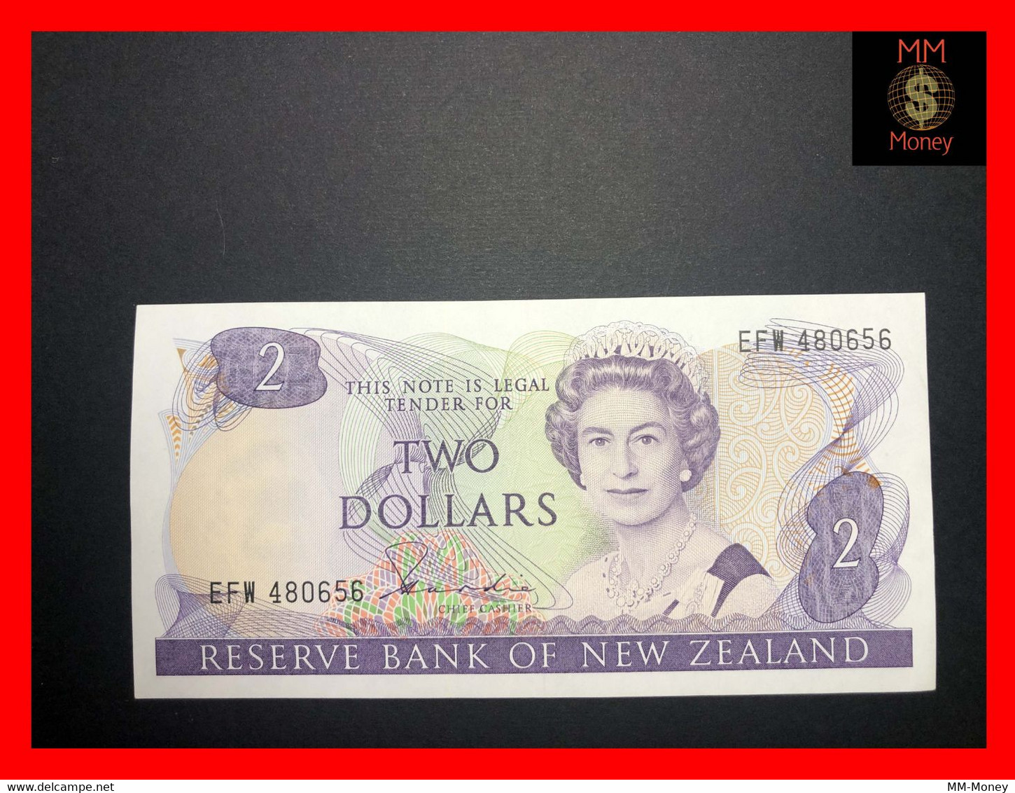 NEW ZEALAND  2  $  1981  P. 170   Sig. Hardie   XF - Neuseeland