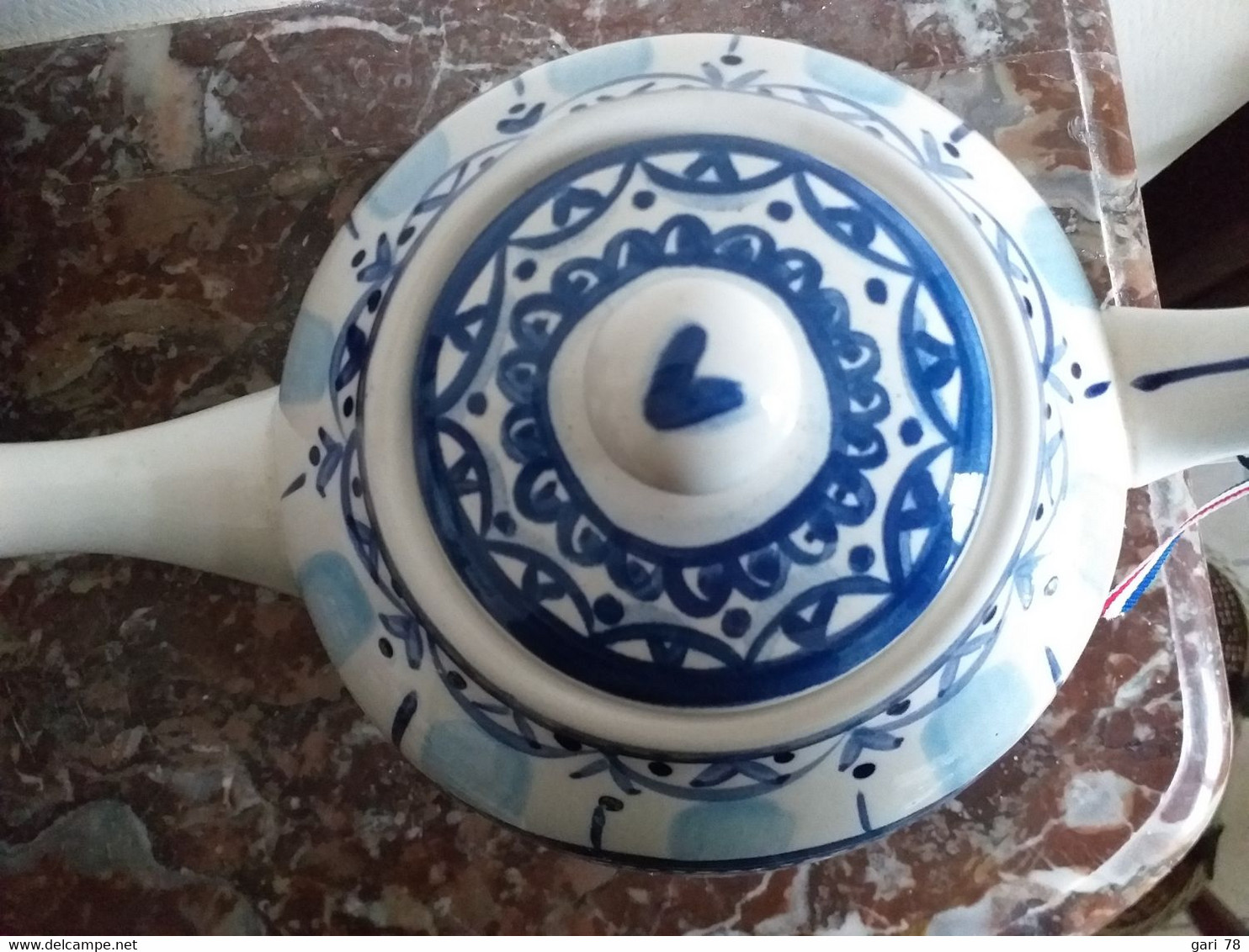 THEIERE Couleur Blanche Et Bleue "BLOND AMSTERDAM" - Neuve - Contenance 1.5 L - Teapots