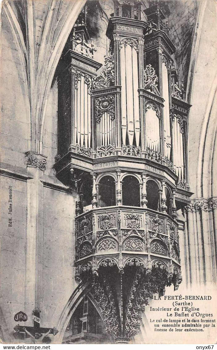 LA FERTE-BERNARD-72-Sarthe-Intérieur De L'Eglise-ORGUES-ORGUE-ORGEL-ORGAN-INSTRUMENT-MUSIQUE - La Ferte Bernard