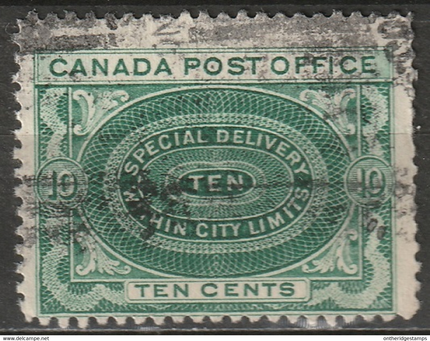 Canada 1898 Sc E1ii Mi 73 Yt E1 Special Delivery Used "no Shading" Variety - Exprès