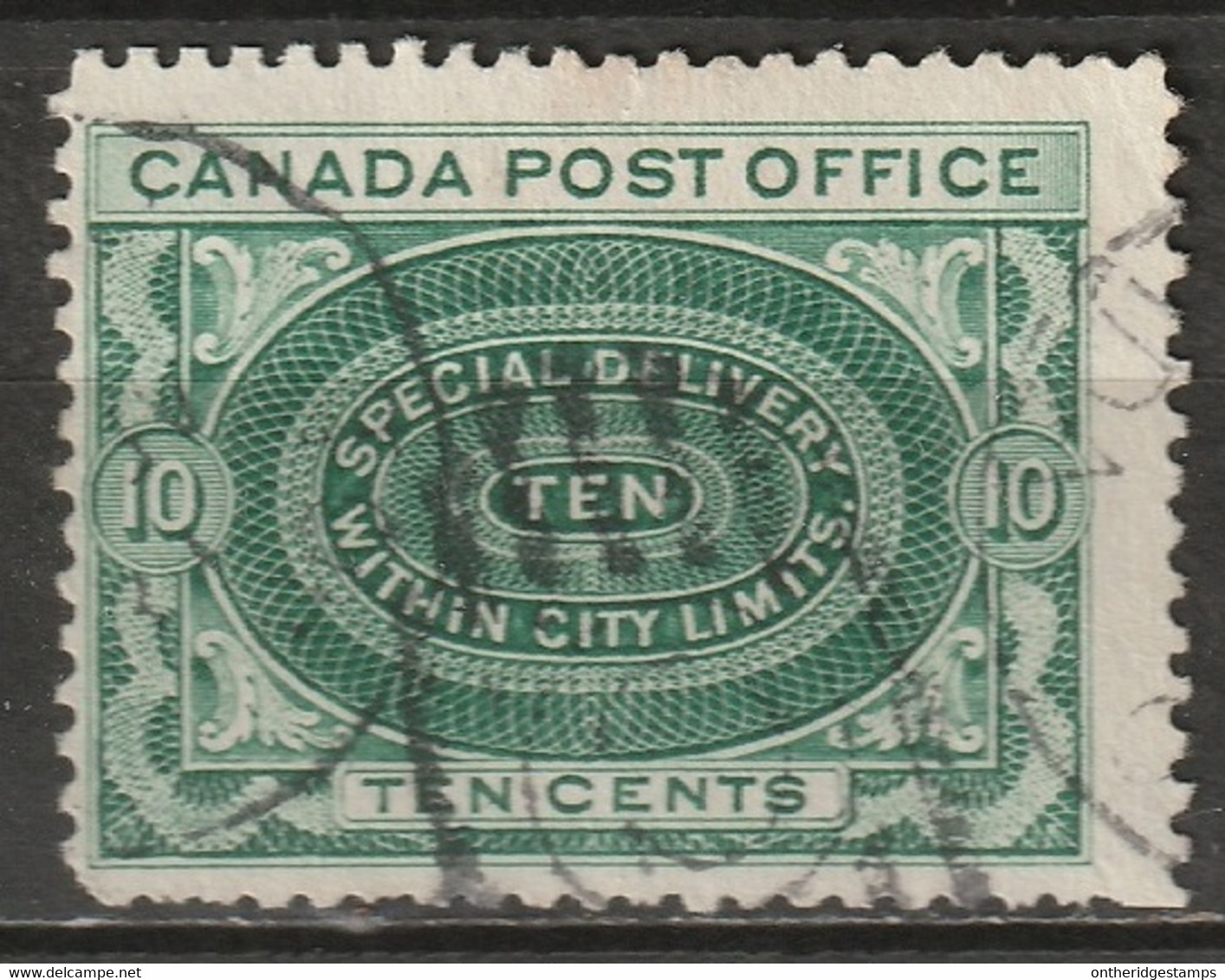 Canada 1898 Sc E1ii Mi 73 Yt E1 Special Delivery Used "no Shading" Variety - Express