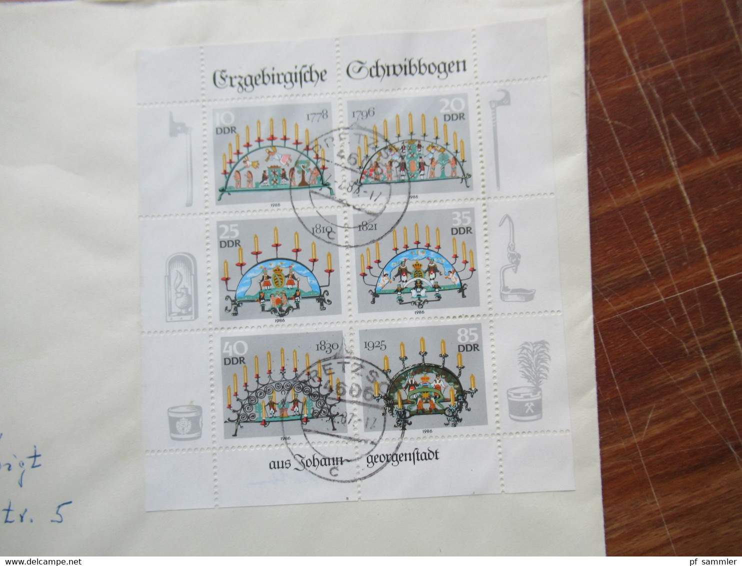 DDR 1960er - 80er Jahre kleiner Belegeposten mit Besonderheiten Kleinbogen / 1x Block / Zusammendrucke 1x Gedenkblatt