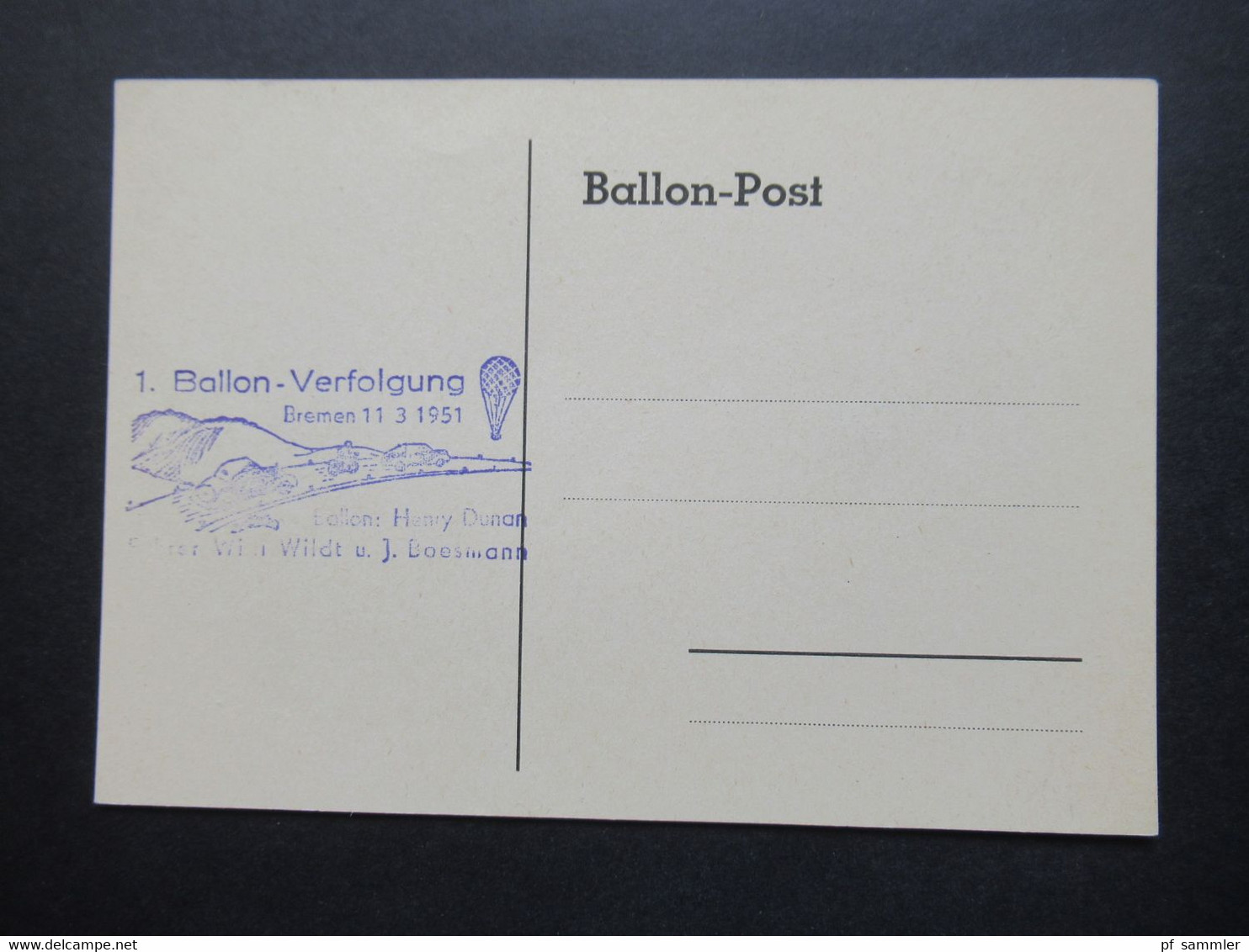 BRD 1950er / 60er Jahre Belegeposten Ballonpost 19 PK / Sonder PK / Motive mit vielen Stempeln und Vermerken!