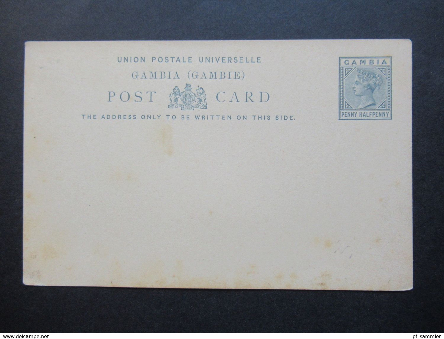 Post Card Gambia Um 1888 Ganzsachen / Stationary 3 Stück Davon 1x Doppelkarte Alle Ungebraucht - Gambia (...-1964)