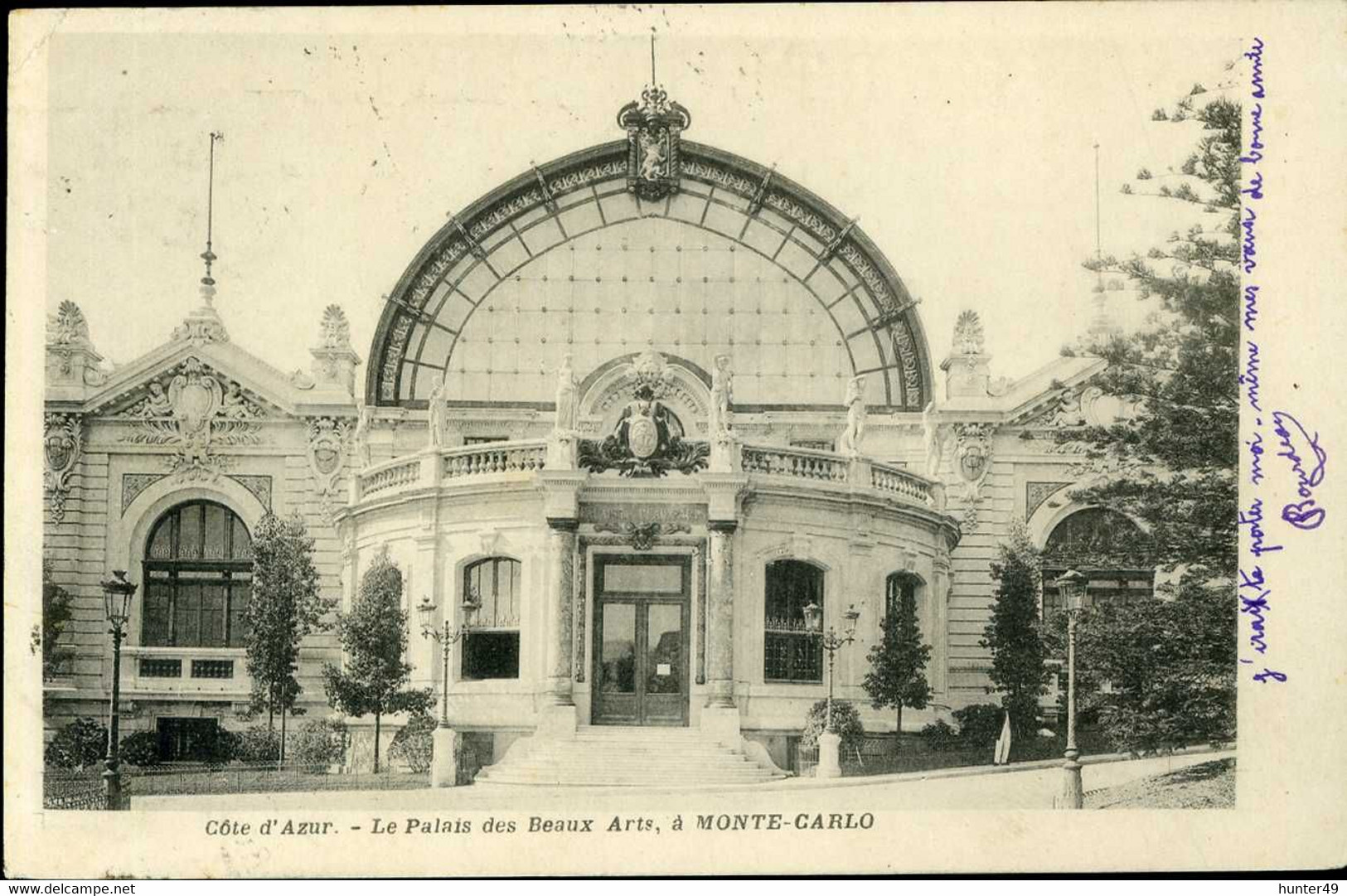 Cote D'Azur Le Palais Des Beaux Arts à Monte Carlo Pionnière1902 - Monte-Carlo