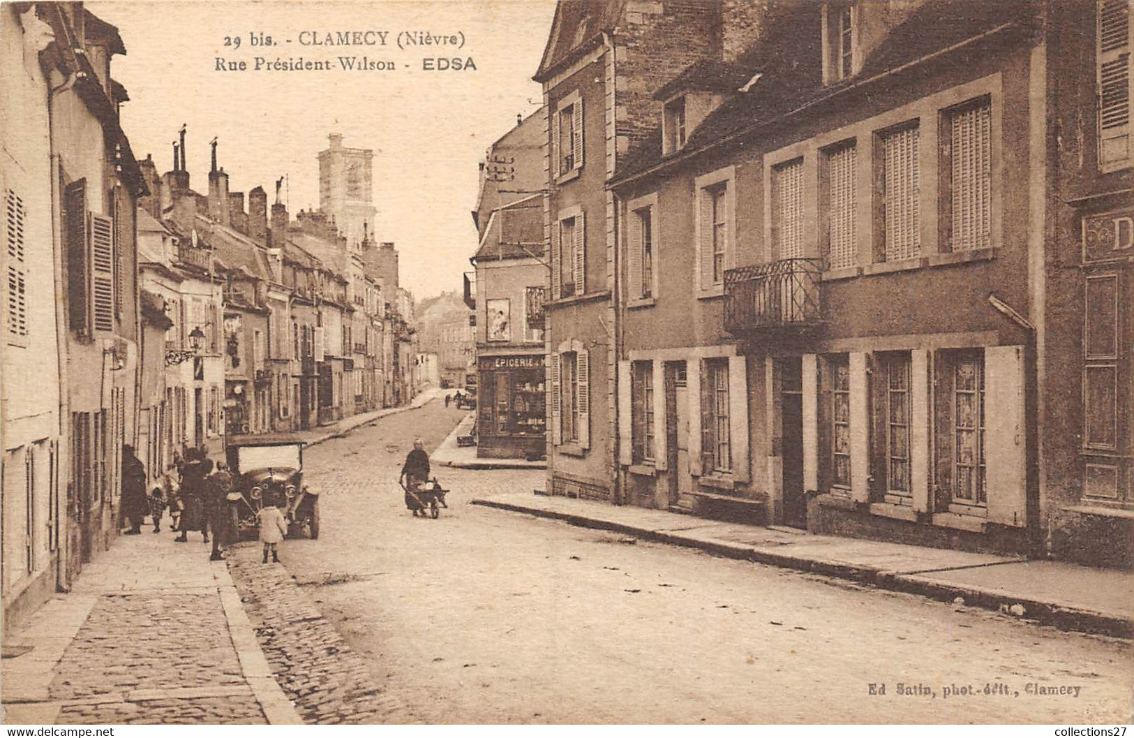 58-CLAMECY-RUE PRESIDENT WILSON - EDSA - Clamecy