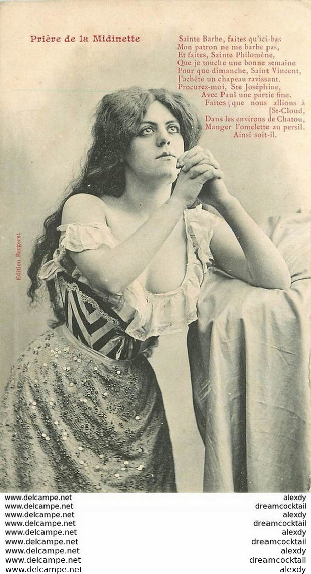 PHL Illustrateur BERGERET. Prière De La Midinette 1906 - Bergeret