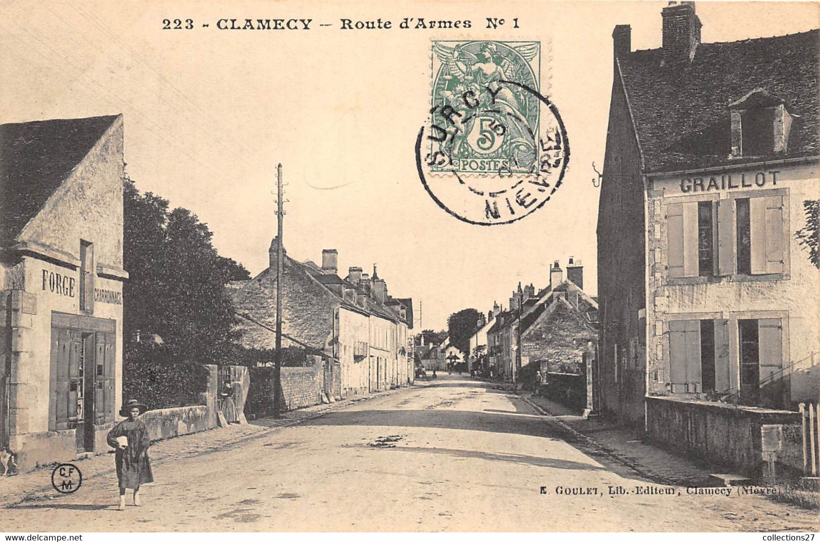 58-CLAMECY- ROUTE D'ARMES - Clamecy