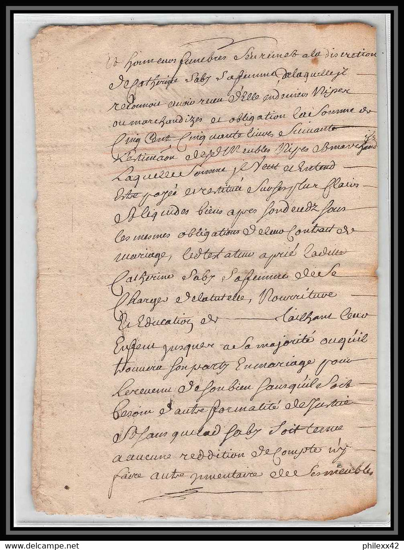40177/ Généralité De Riom Auvergne Devaux N°300 Indice 5 1722 Lettre Parchemin Timbre Fiscal - Briefe U. Dokumente