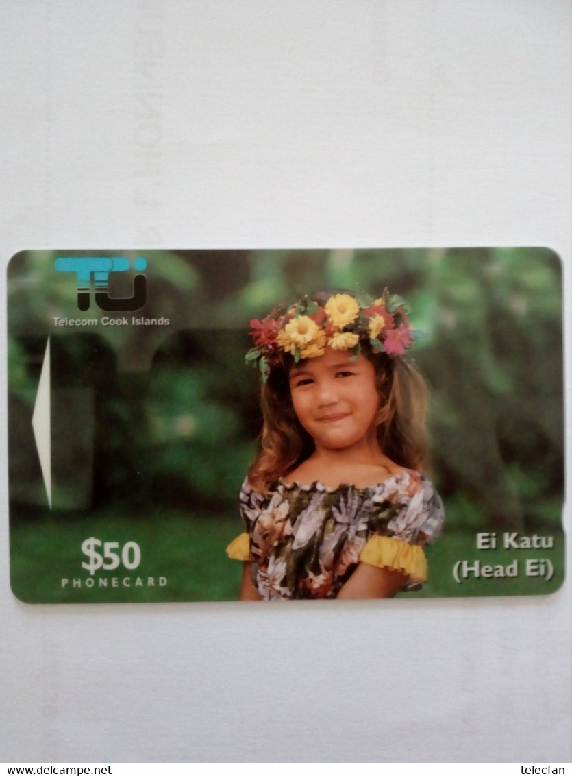 COOK ISLANDS JEUNE FILLE YOUG GIRL 50$ UT - Cook Islands