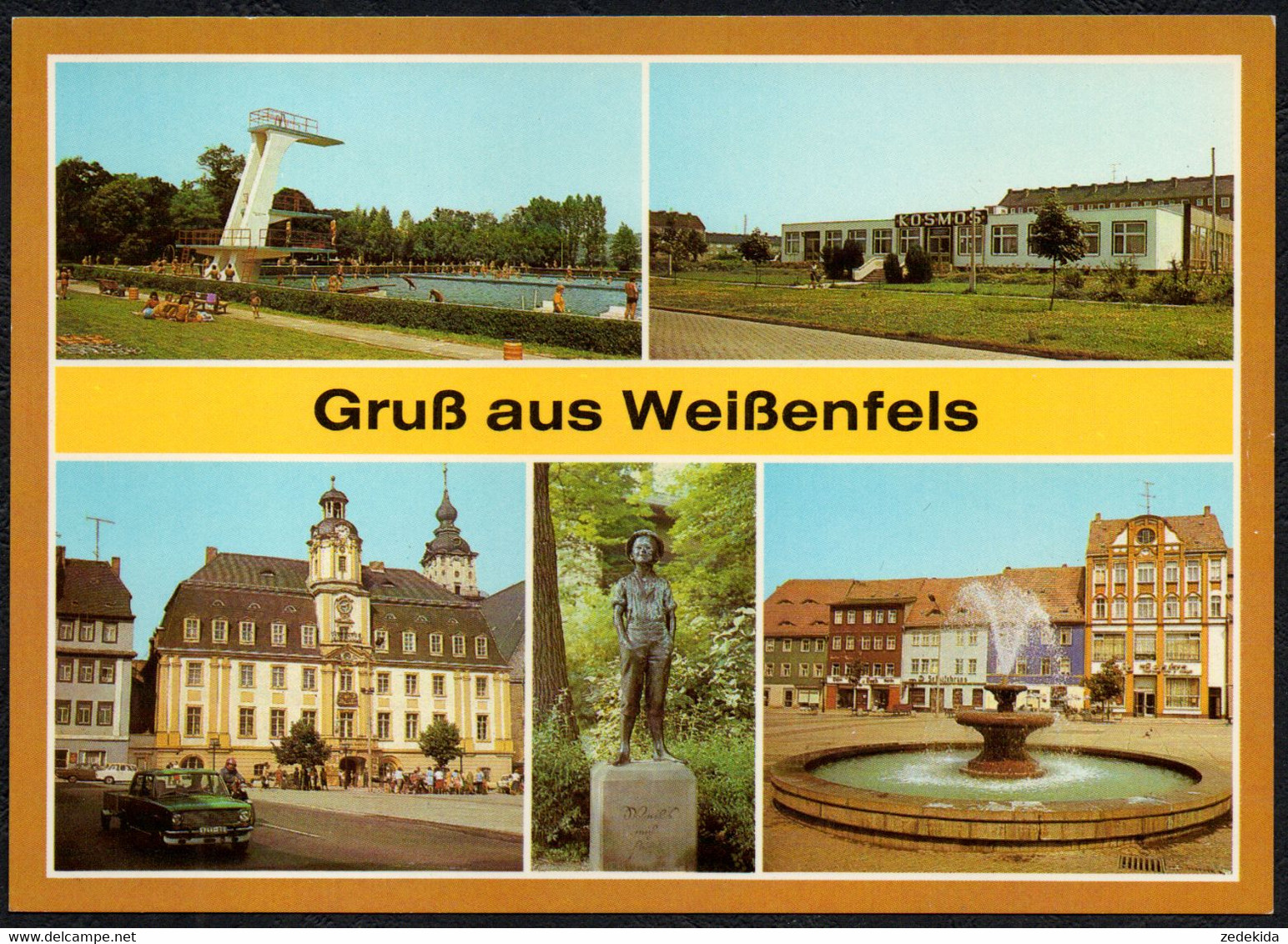 F3629 - TOP Weißenfels Freibad Gaststätte Kosmos Rathaus - Bild Und Heimat Reichenbach - Weissenfels