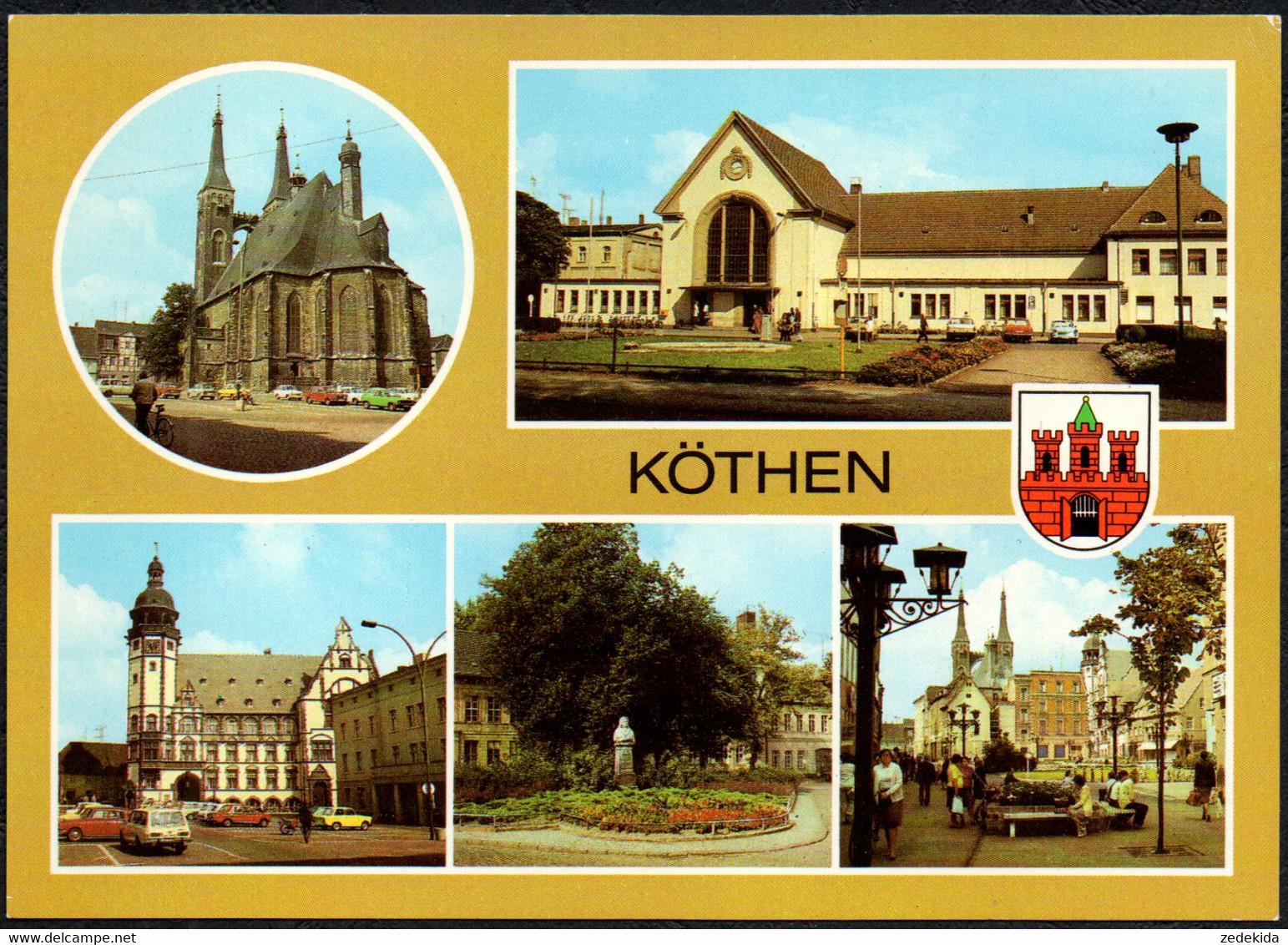 F3635 - TOP Köthen Bahnhof Rathaus - Bild Und Heimat Reichenbach - Koethen (Anhalt)