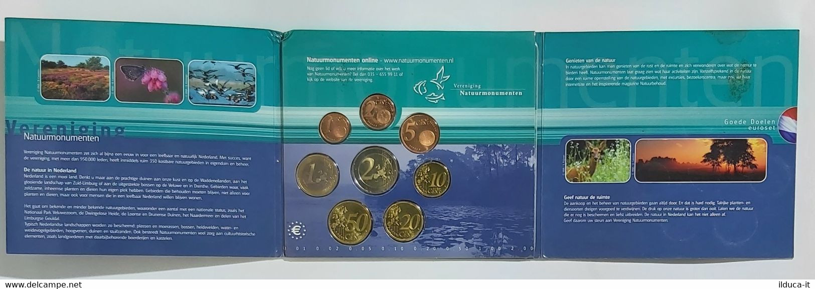 20642 Set Oficial Euros Holanda 2000 Vereniging NATUUR Monum. FdC - Mint Sets & Proof Sets