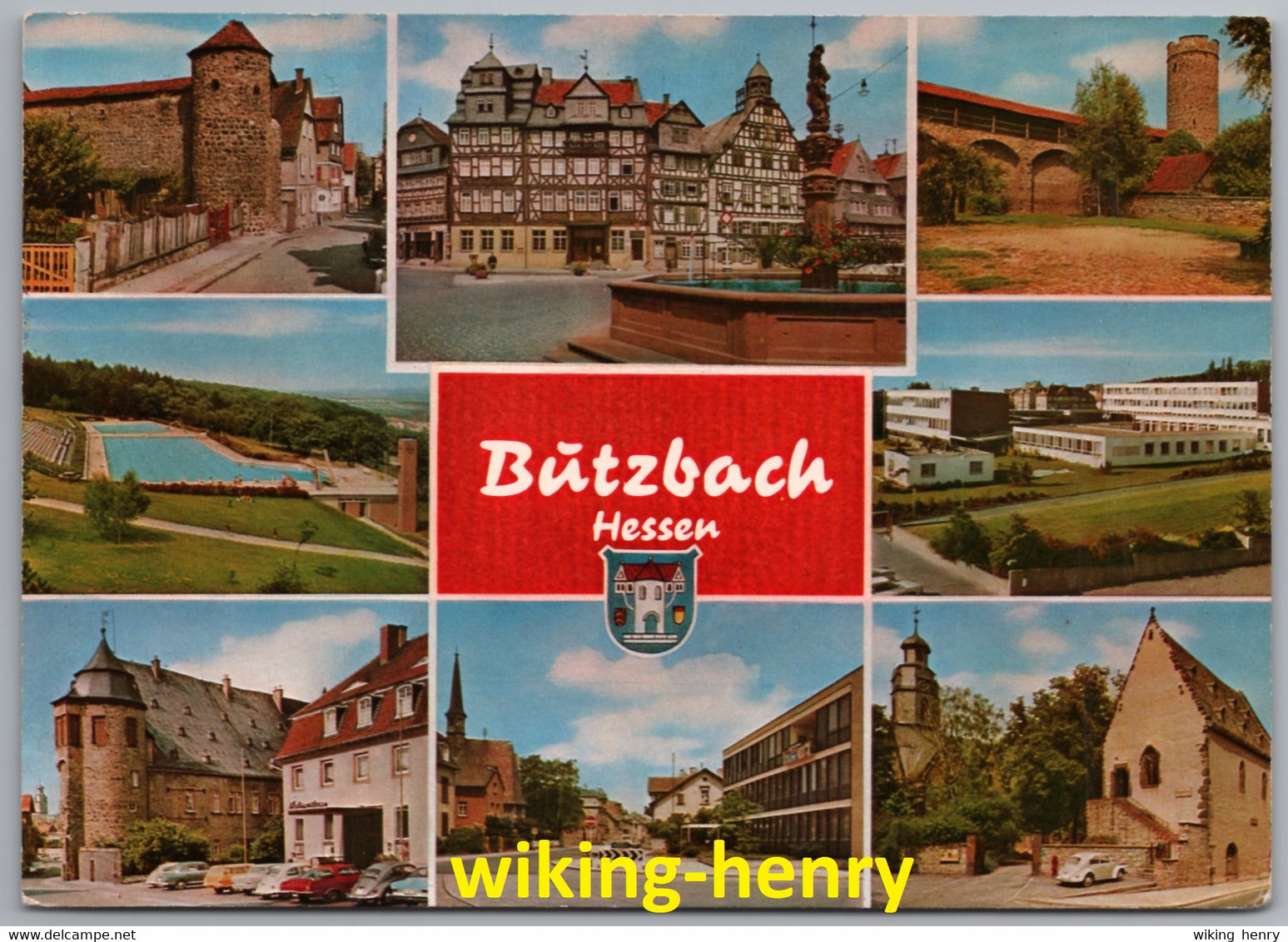 Butzbach - Mehrbildkarte 3   Mit VW Käfer - Butzbach