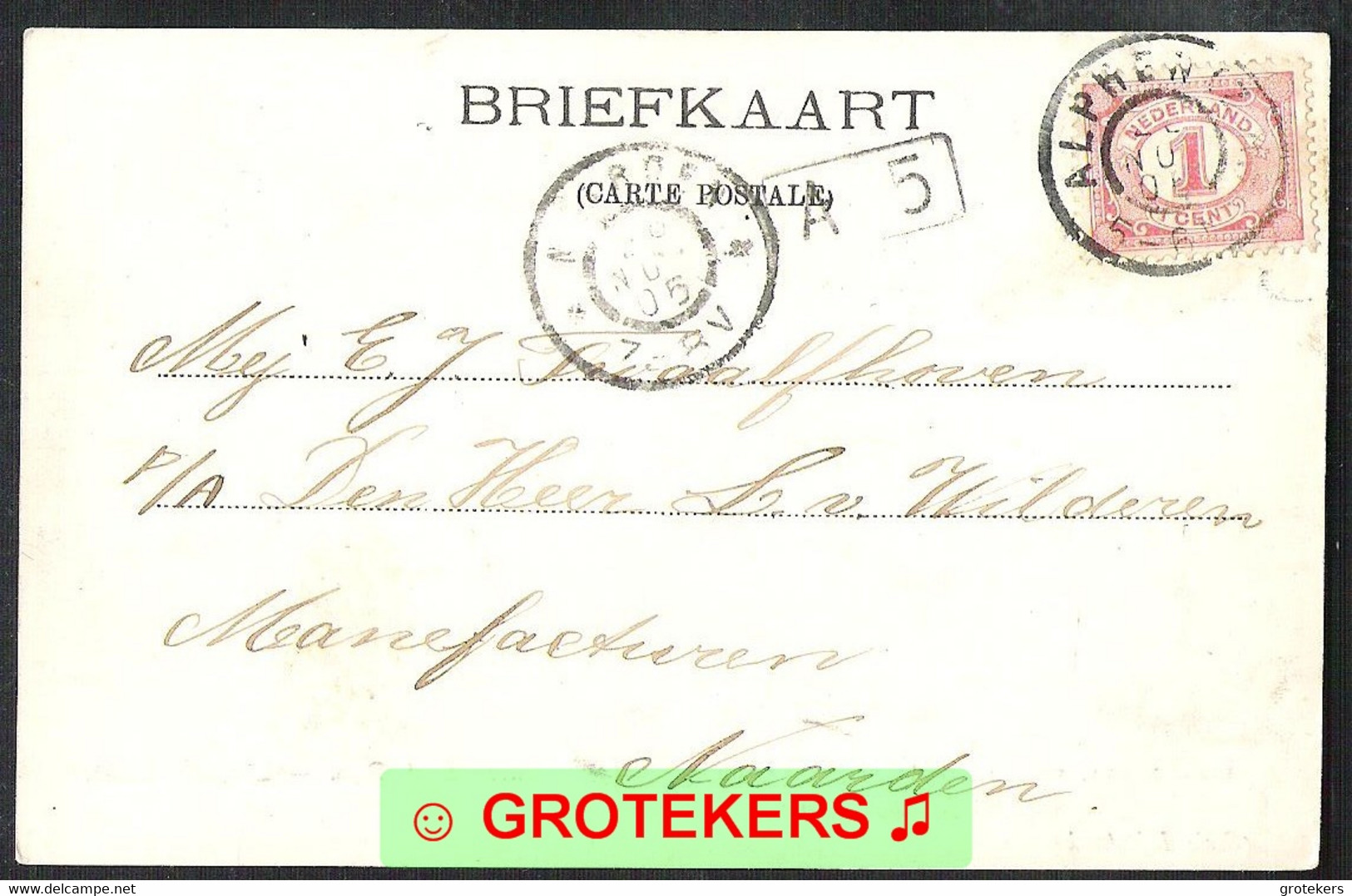 ALPHEN AAN DEN RIJN Liefdesgesticht 1905 - Alphen A/d Rijn