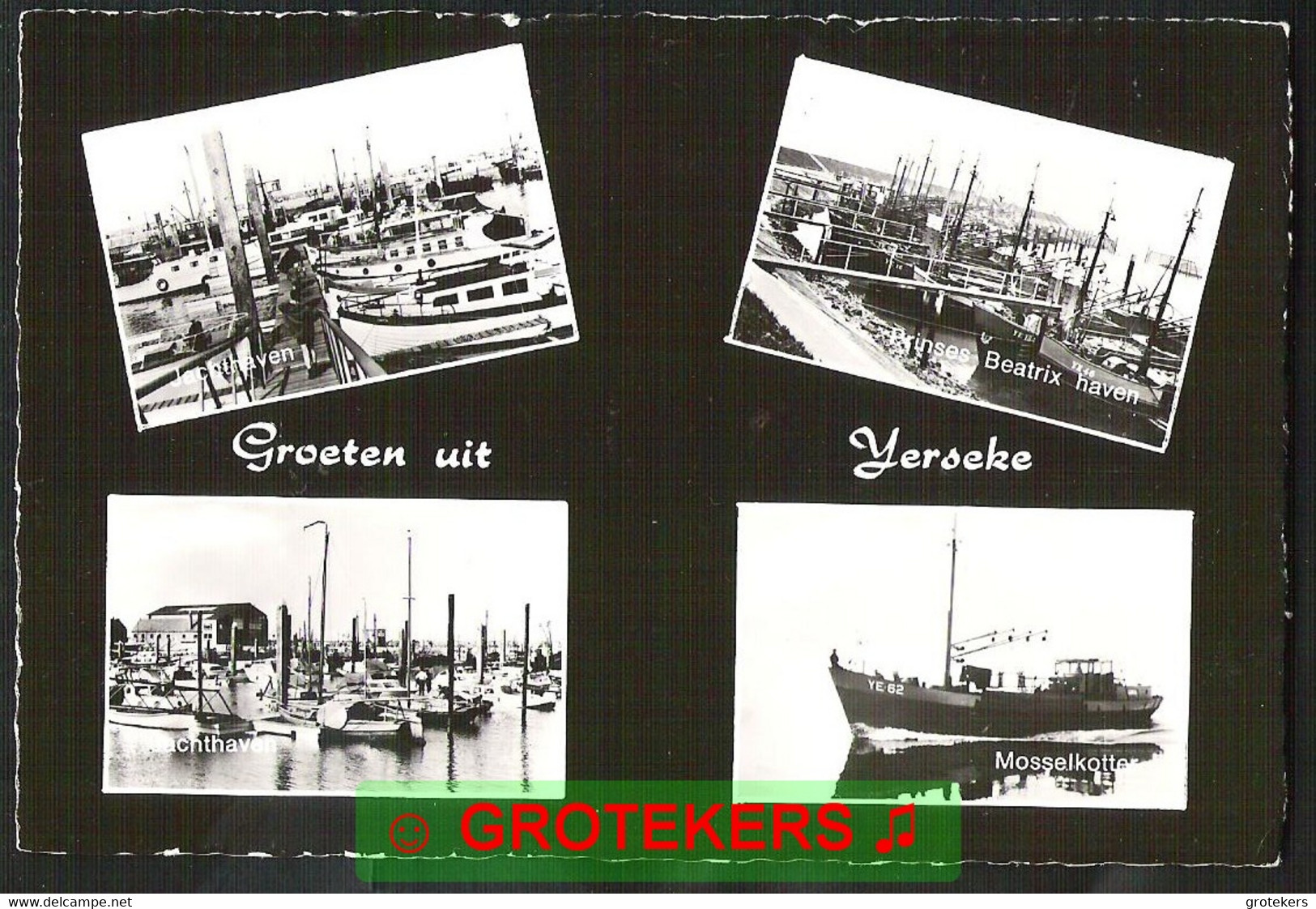 YERSEKE 4-luik Met O.a. Mosselkotter YE 62 1971 - Yerseke