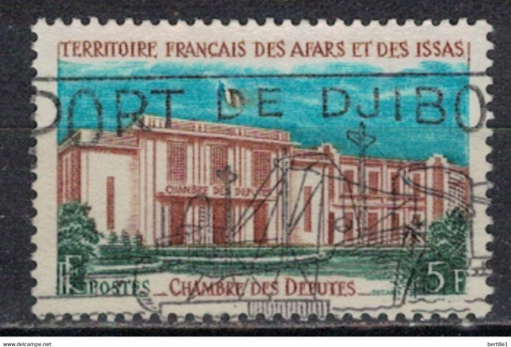 AFARS ET ISSAS      N°  YVERT  345  ( 12 )      OBLITERE       ( Ob   3 / 04 ) - Used Stamps