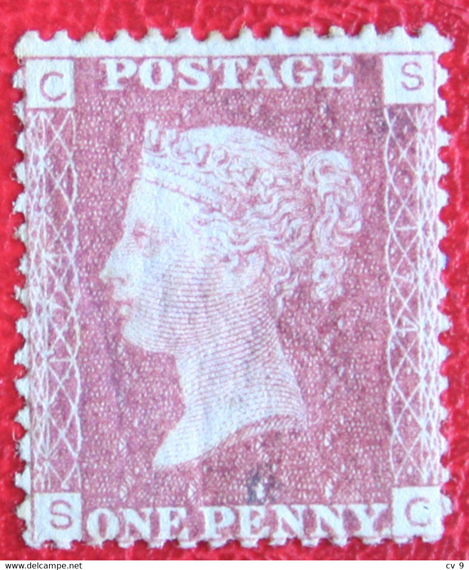 One Penny Queen Victoria (Mi 16) 1858 Ongebruikt MH ENGLAND GRANDE-BRETAGNE GB GREAT BRITAIN - Unused Stamps