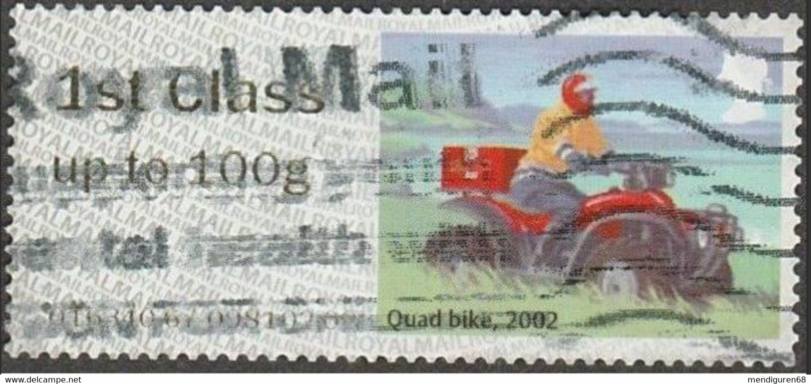 GROSBRITANNIEN GRANDE BRETAGNE GB 2018 POST&GO MAIL BY BIKE: QUAD BIKE 2002 Up To 100g SG FS218 MI AT150 YT D149 - Post & Go Stamps