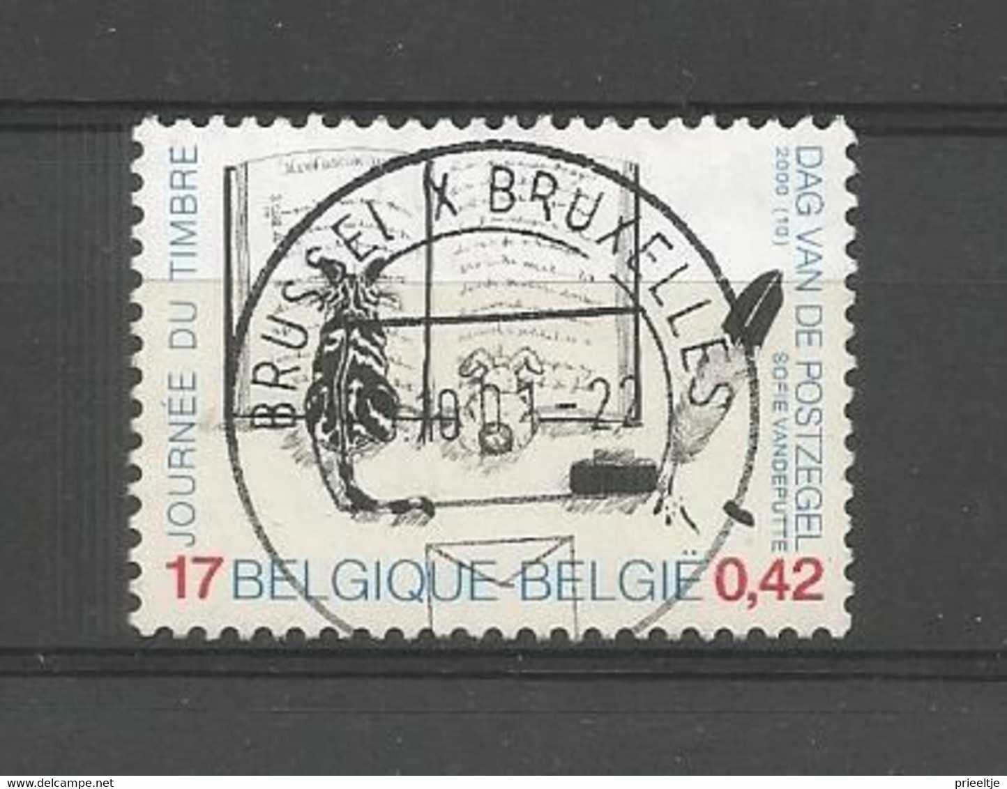 Belgium 2000 Stamp Day OCB 2900 (0) - Usados