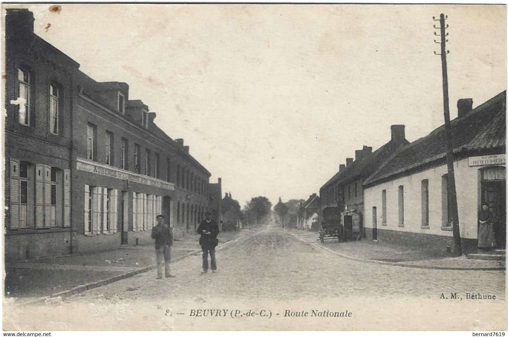 62  Beuvry  -  Route Nationale - Beuvry