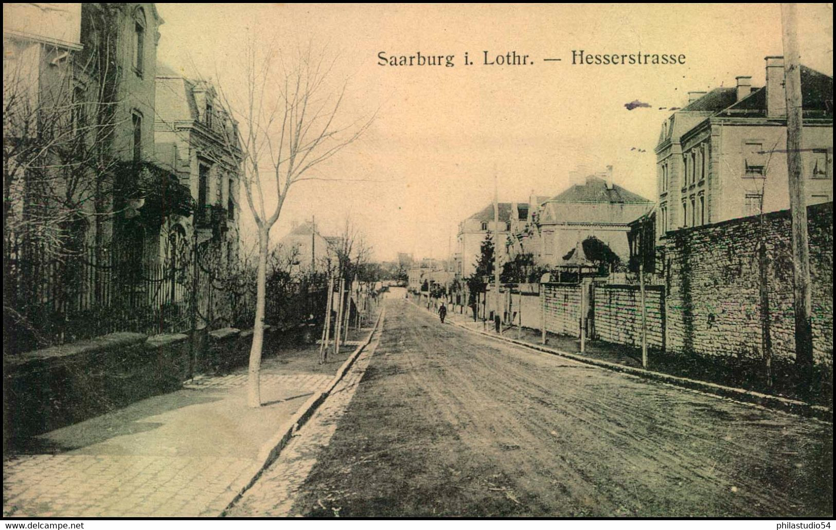 Hesserstrasse - Saarburg I. Lothringen, Feldpost, Gel. 1917, - Lothringen