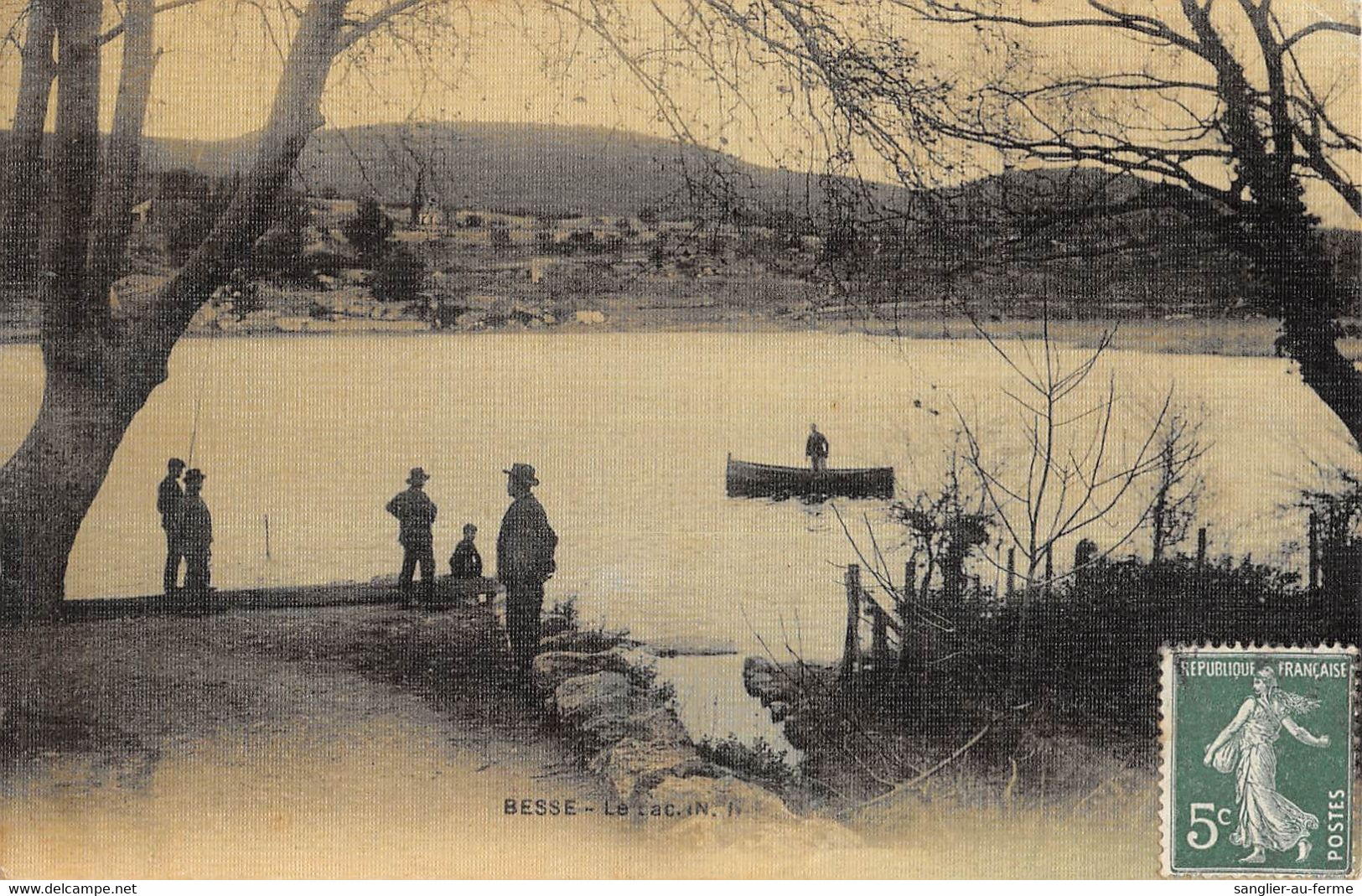 CPA 81 BESSE LE LAC (cpa Toilée - Autres & Non Classés