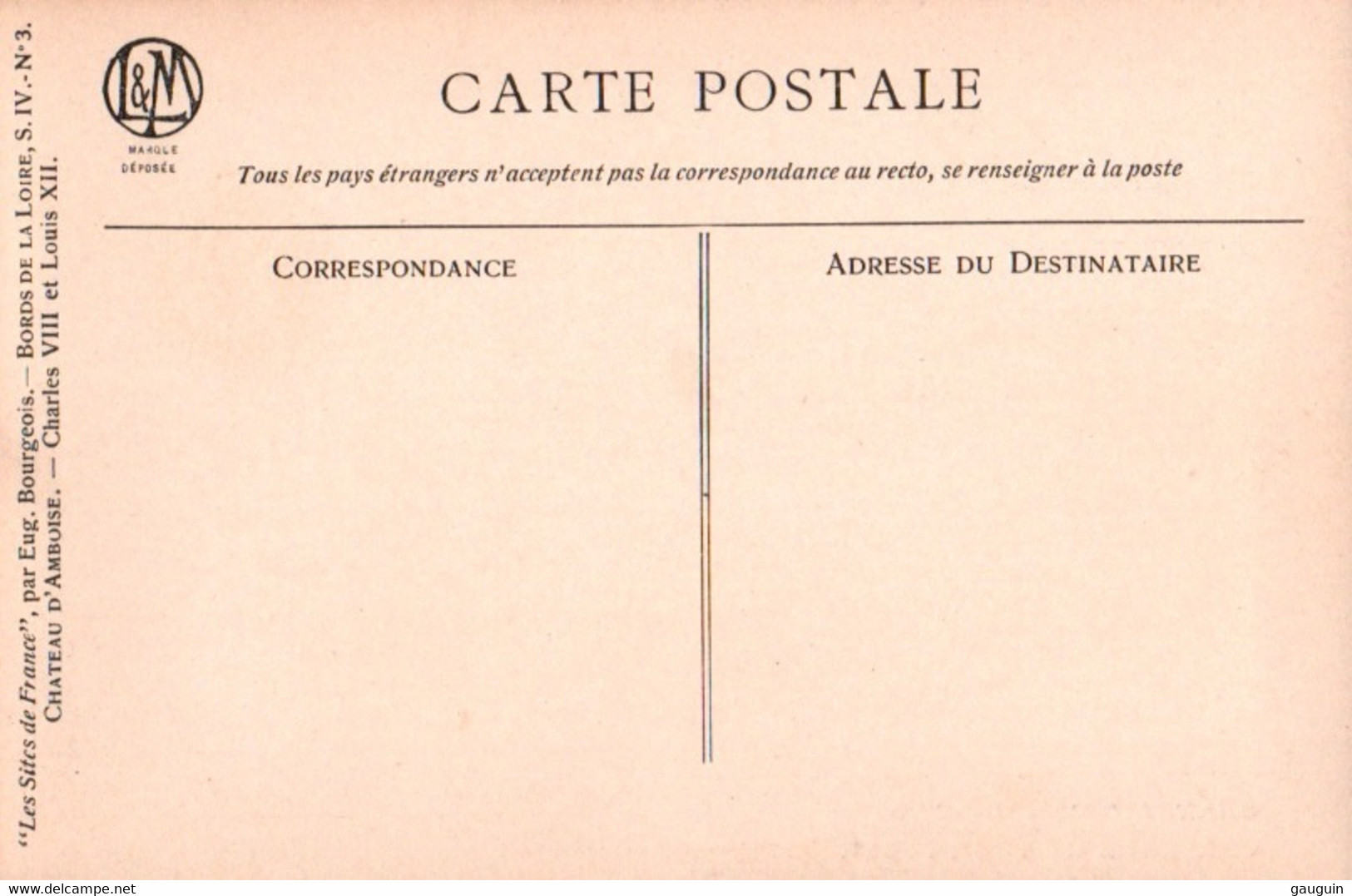 CPA - ILLUSTRATEUR Eug.BOURGEOIS - Série N°4 Complète 9 CP avec pochette Bords de Loire ...Edition Lecoq Cie