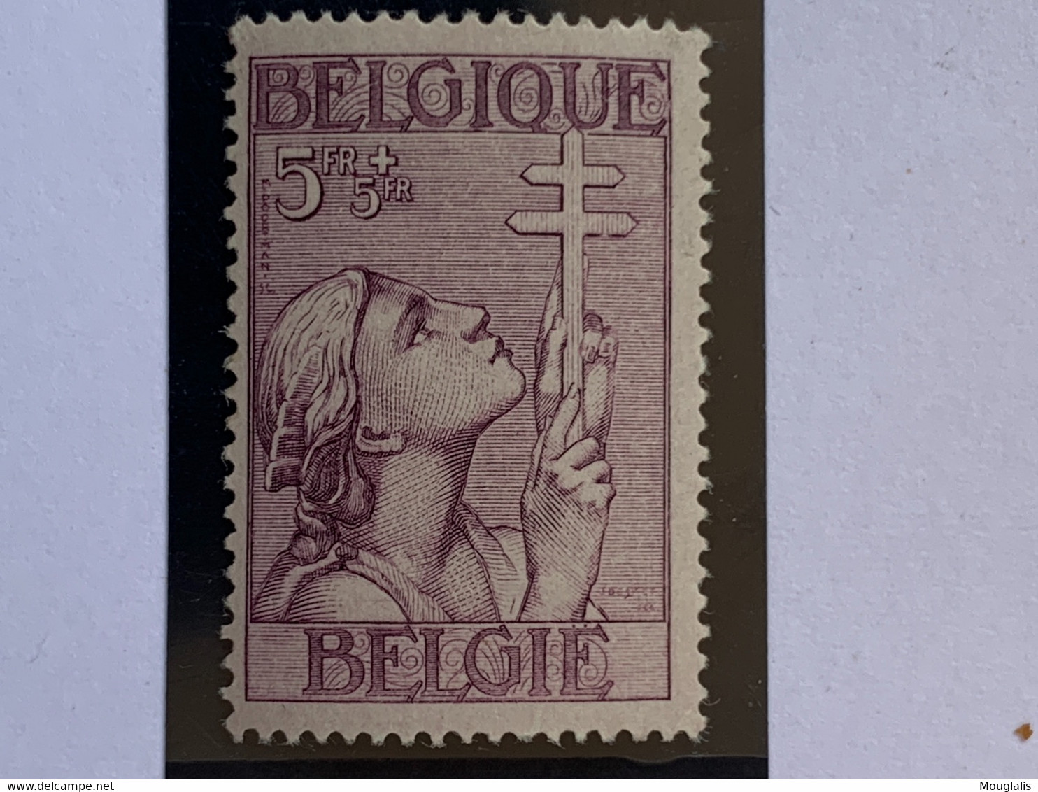 Belgique Neuf, N°383, 5F + 5F Pour Les Oeuvres Antituberculeuses 1933, N** - Ongebruikt