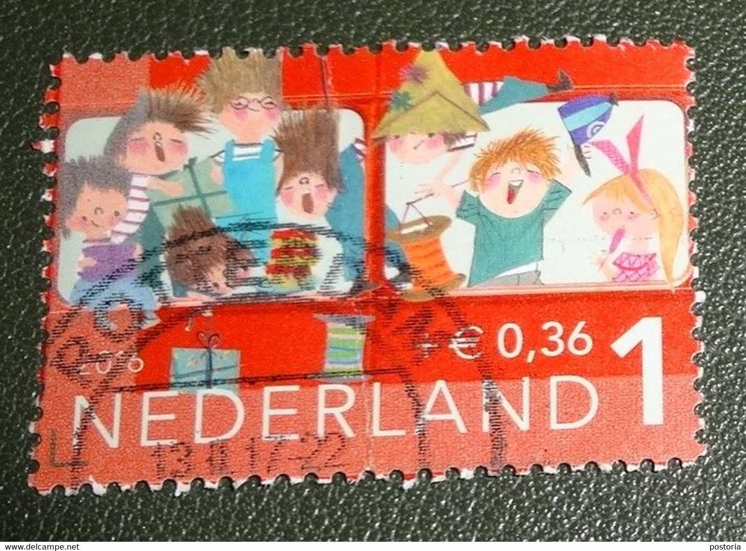 Nederland - NVPH - 3473 E - 2016 - Gebruikt - Cancelled - Kinderzegels - Kinderen - Taart - Lampion - Gebruikt