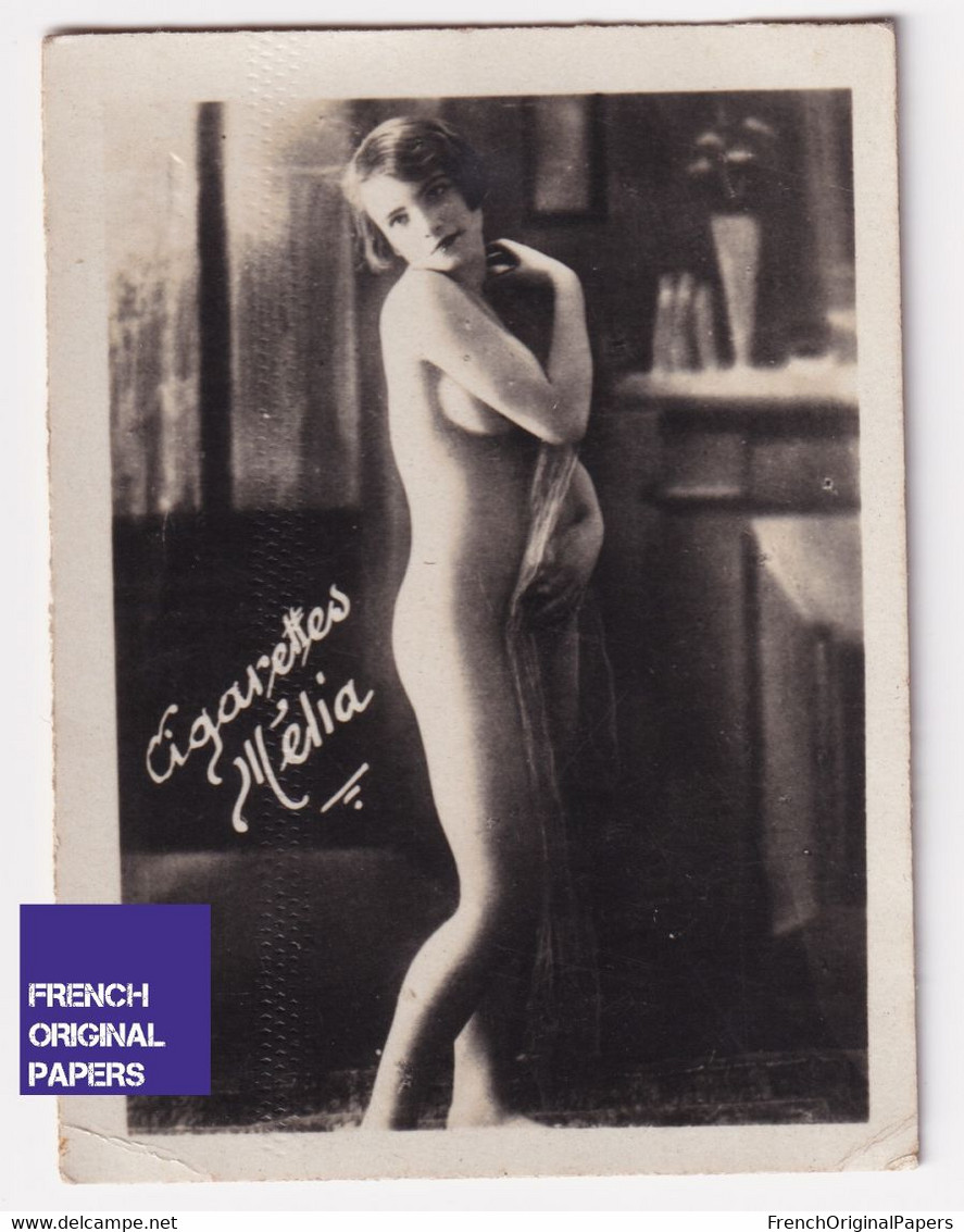 Cigarettes Mélia - Années 1925/30s - Photo Femme Sexy Pinup Lady Pin-up Woman Nue Nude Nu Seins Nus A55-58 - Andere Merken